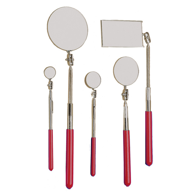 Telescoping and angle ball joint Inspection mirrors